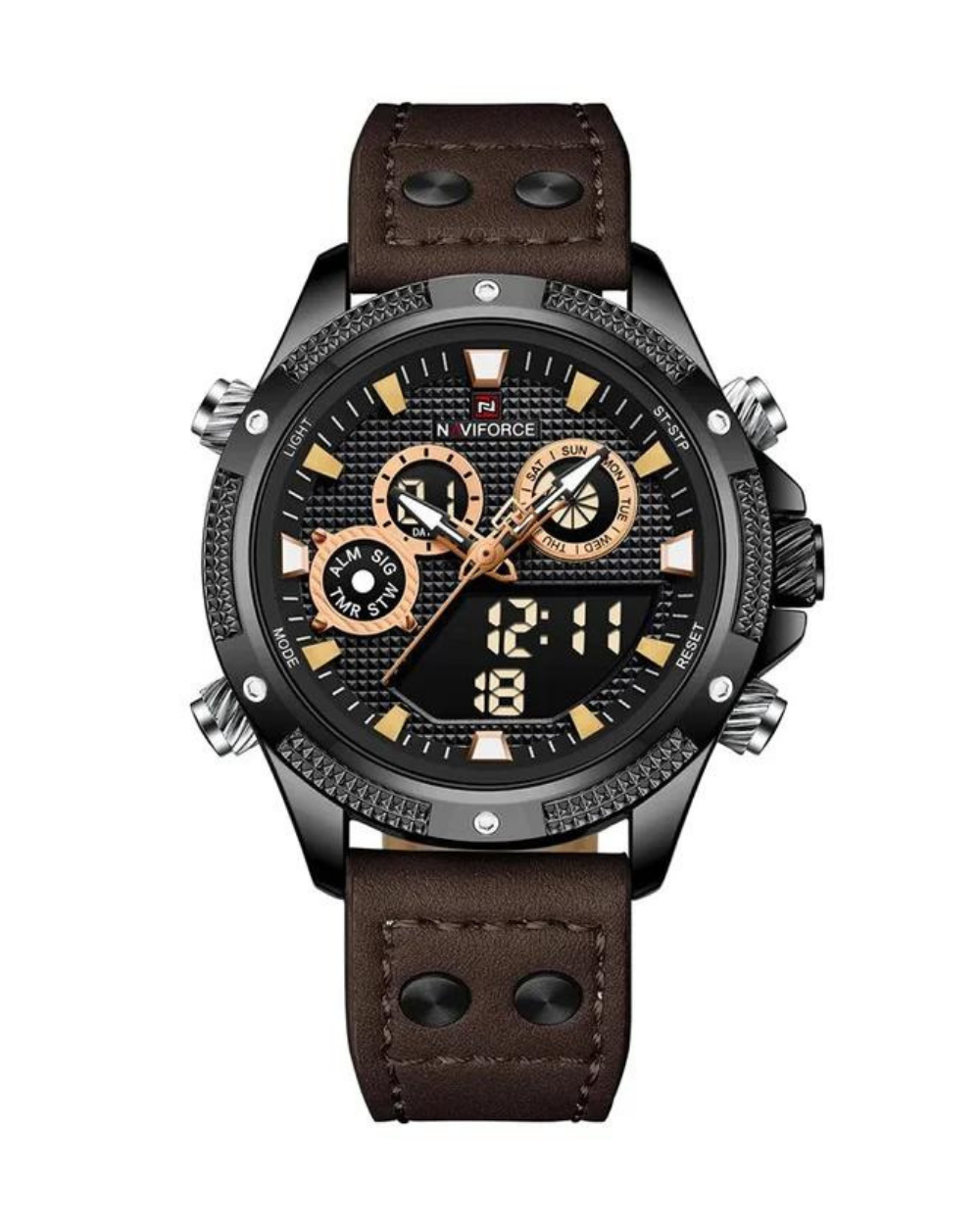 Reloj Naviforce Hombre Marrón Negro NF9224-3