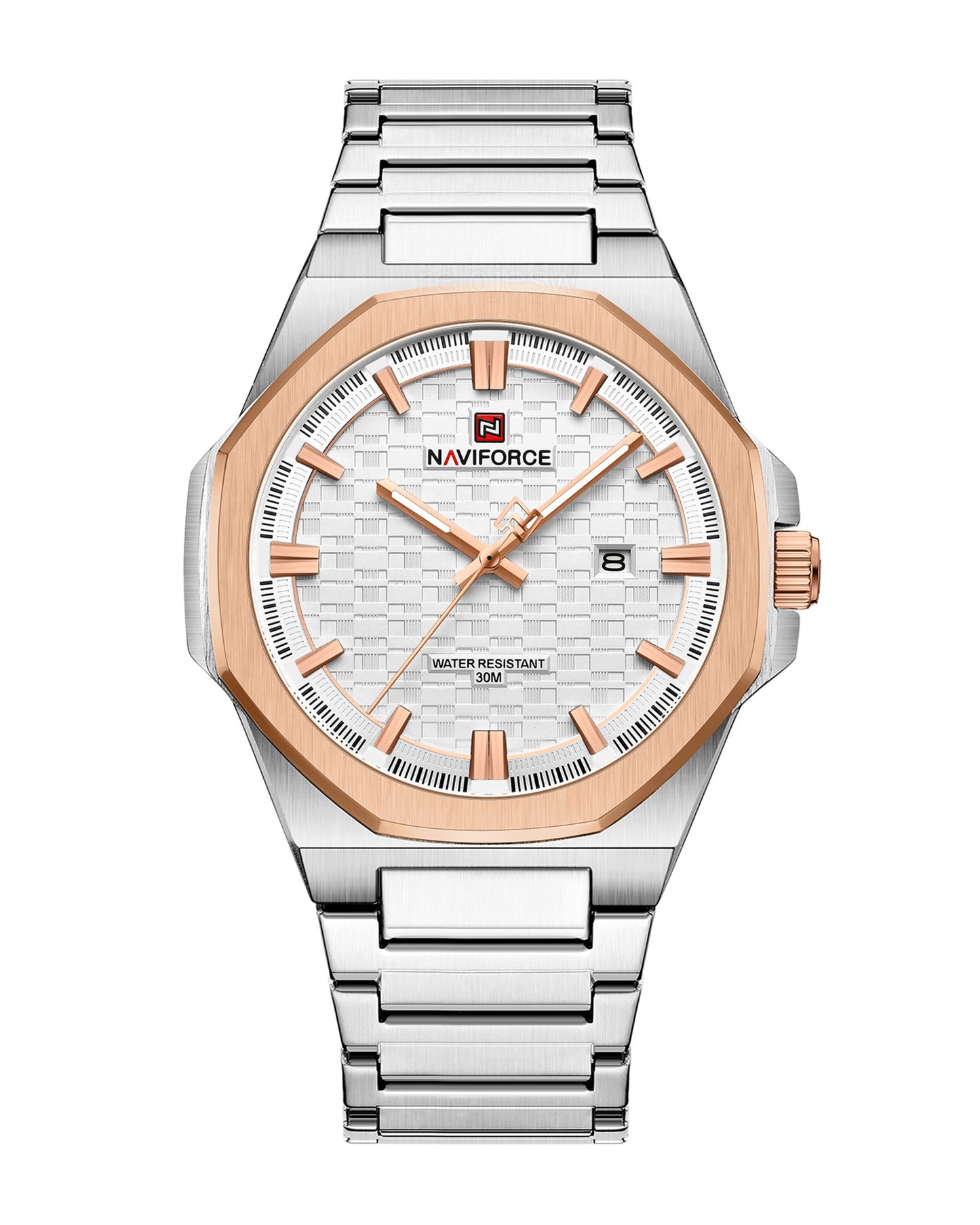 Reloj Naviforce Hombre Plateado NF9245-PLOR