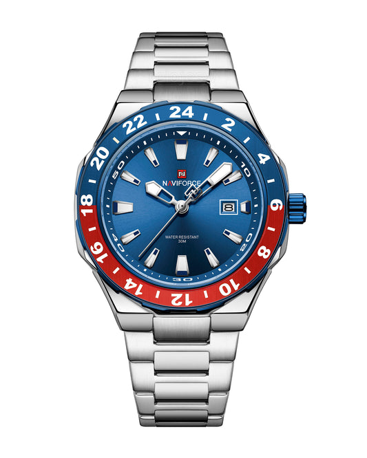 Reloj Naviforce Hombre Plateado NF9249-PLAZRO