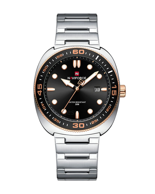 Reloj Naviforce Hombre Plateado NF9250-PLNEOR