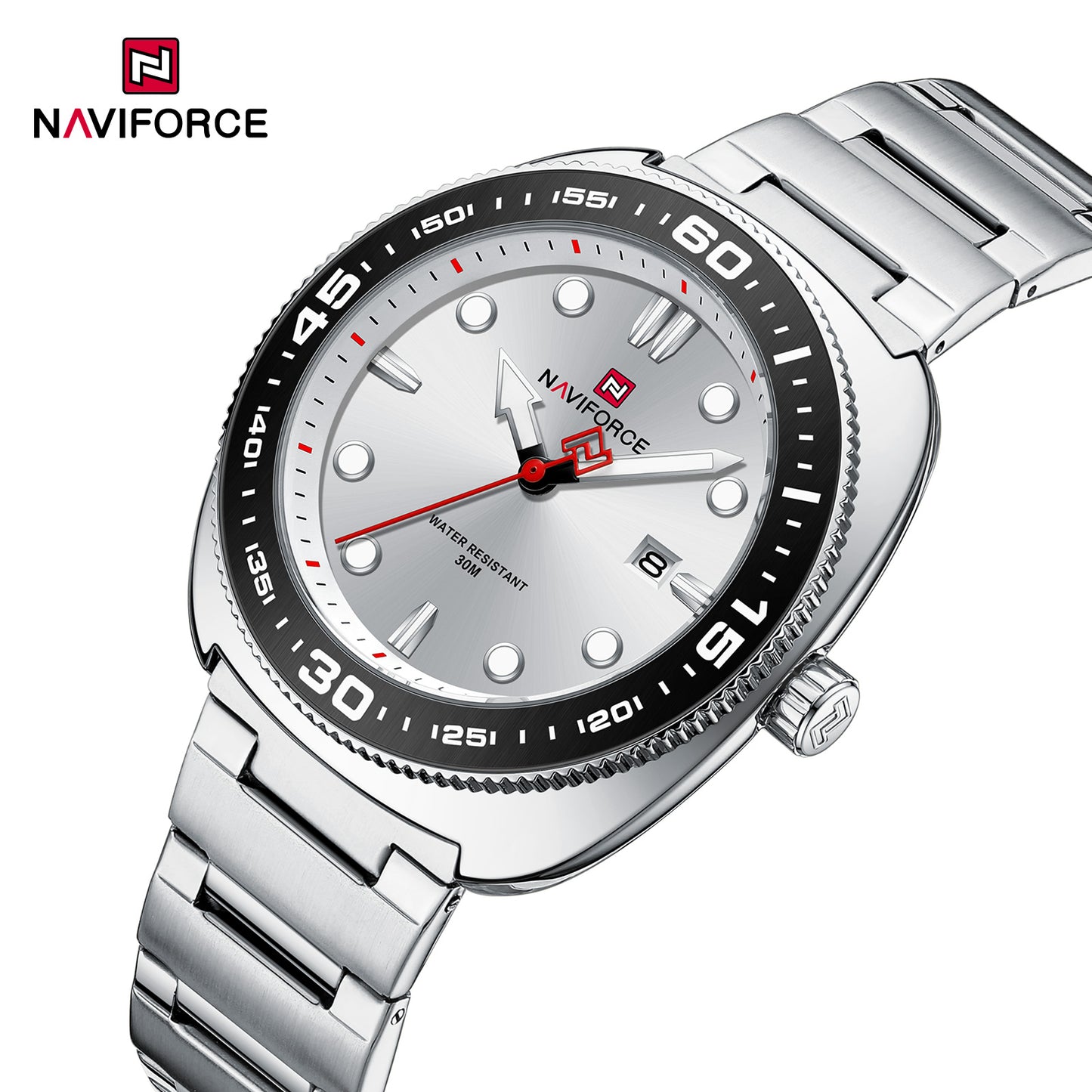 Reloj Naviforce Hombre Plateado NF9250-PLPL