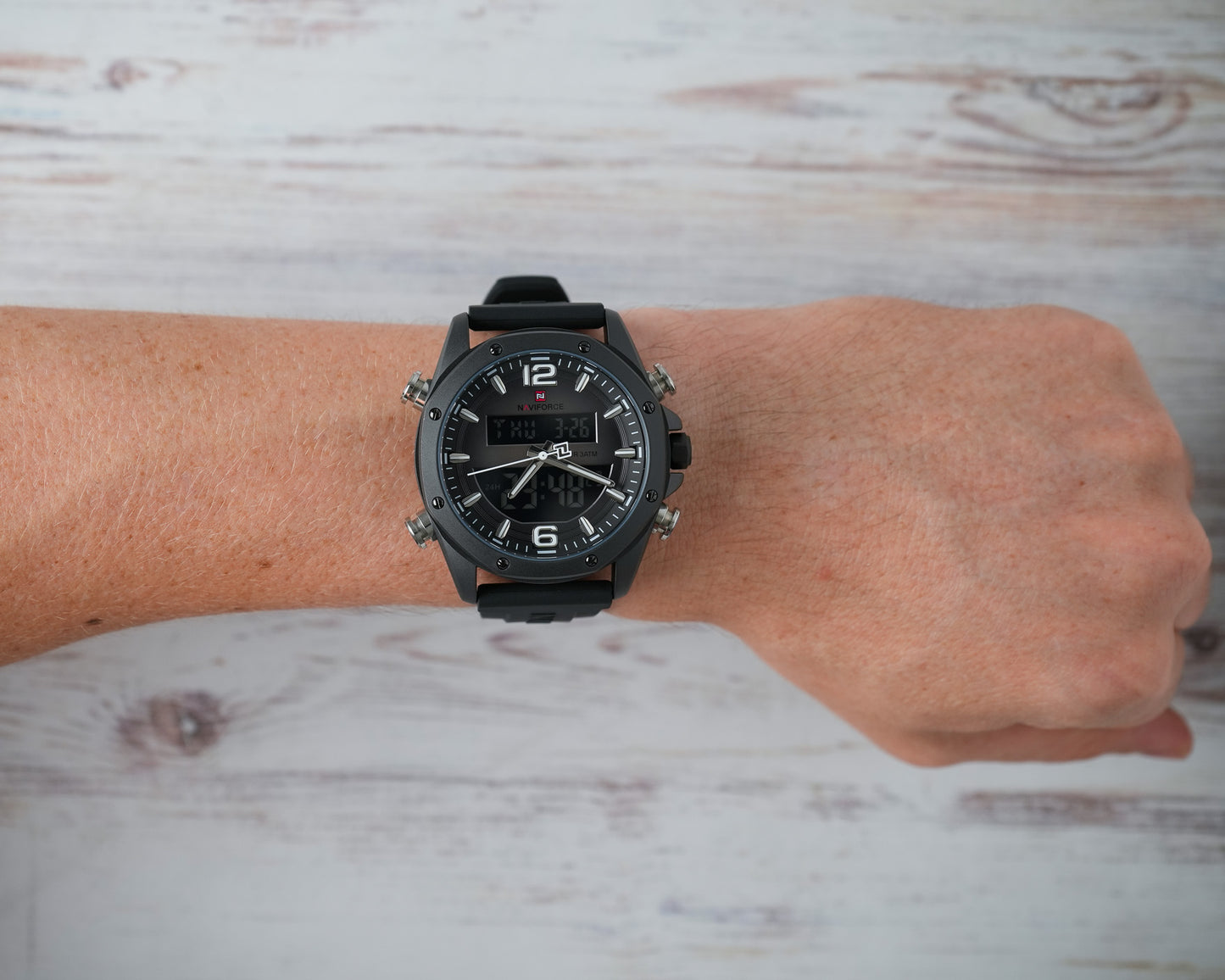 Reloj Naviforce Hombre Original Negro NF9264-NENEBL