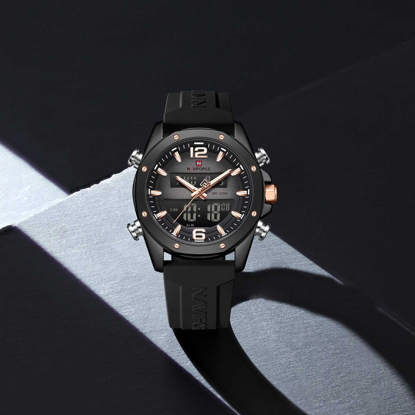 Reloj Naviforce Hombre Original Negro NF9264-NENEOR