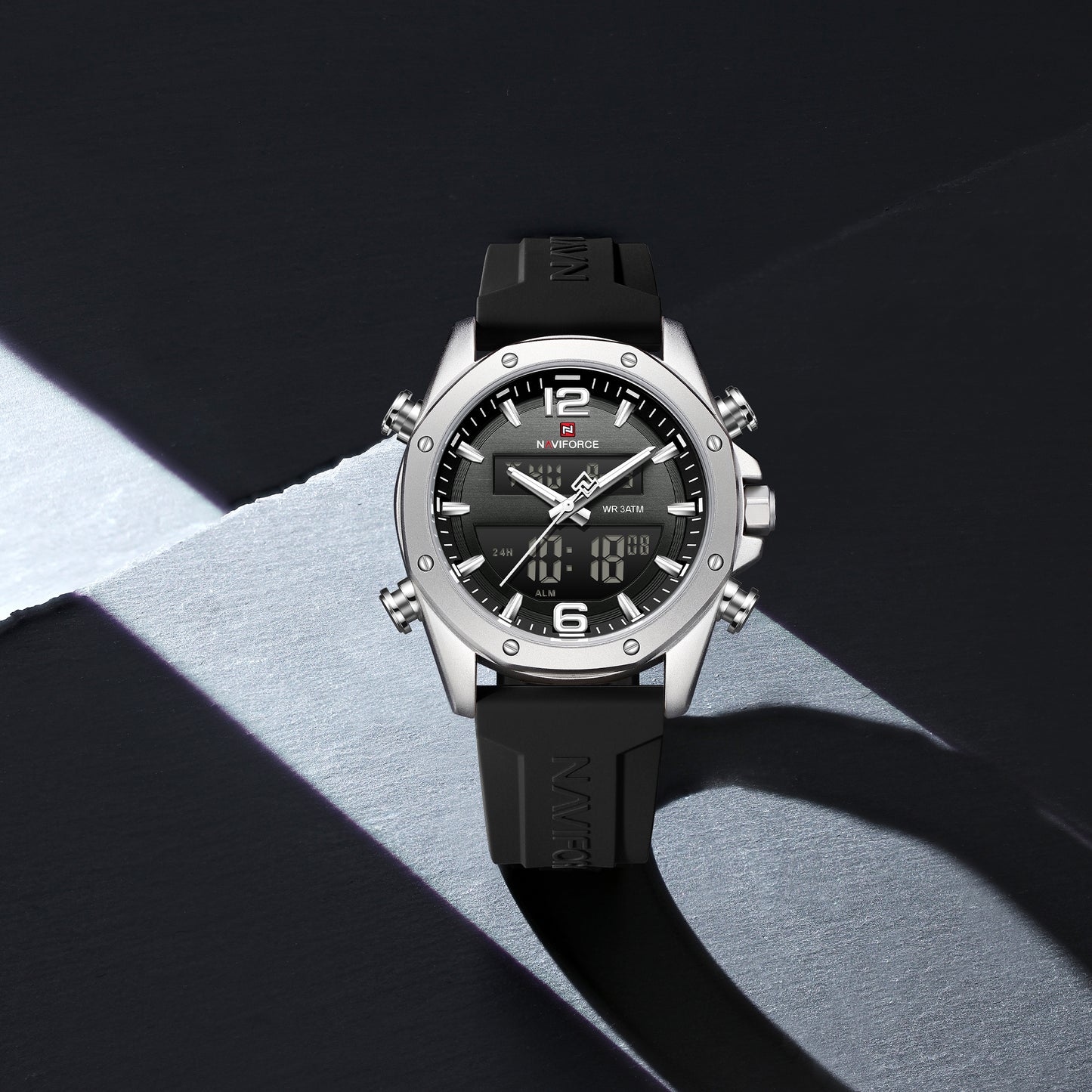 Reloj Naviforce Hombre Original Negro NF9264-NEPL
