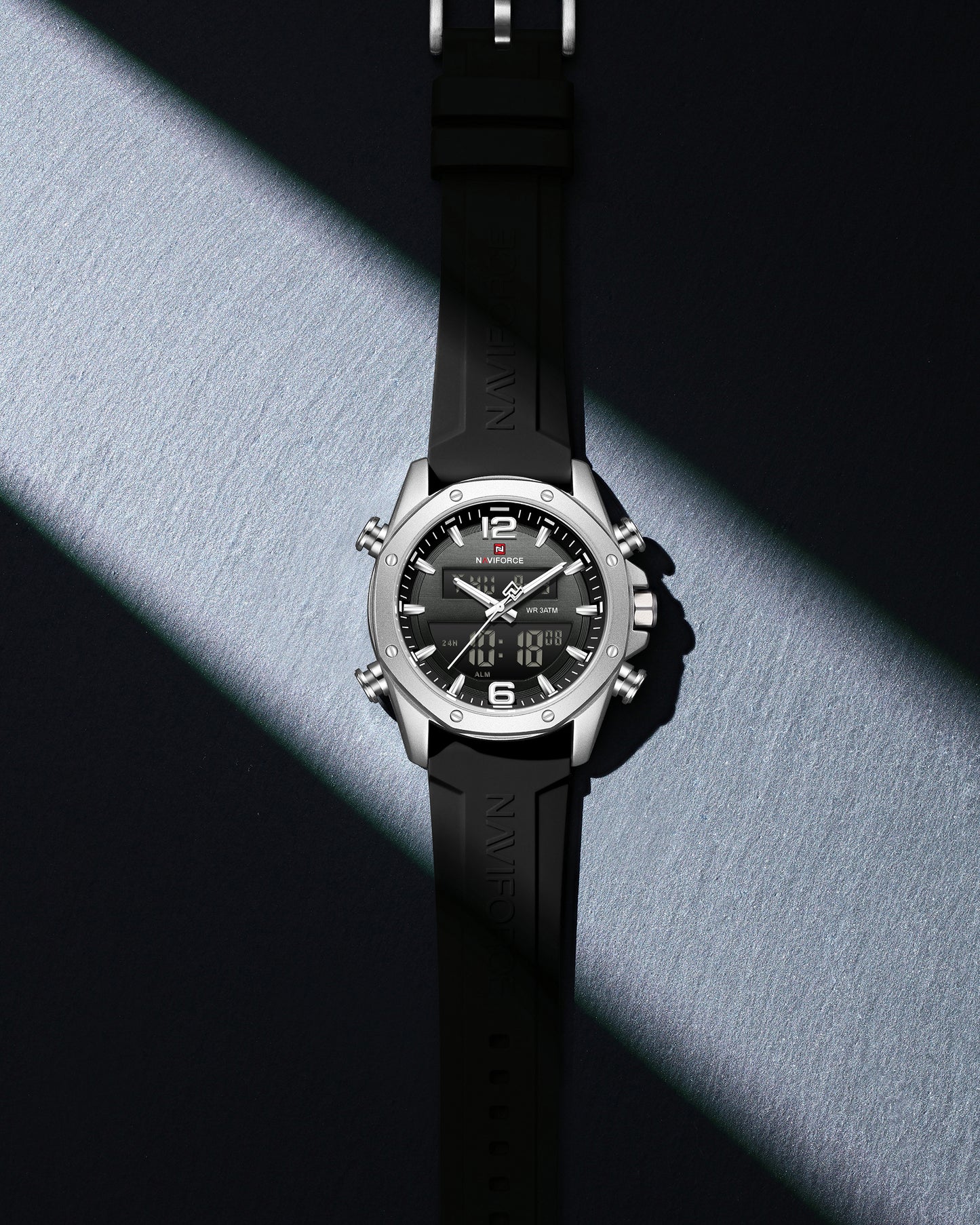 Reloj Naviforce Hombre Original Negro NF9264-NEPL
