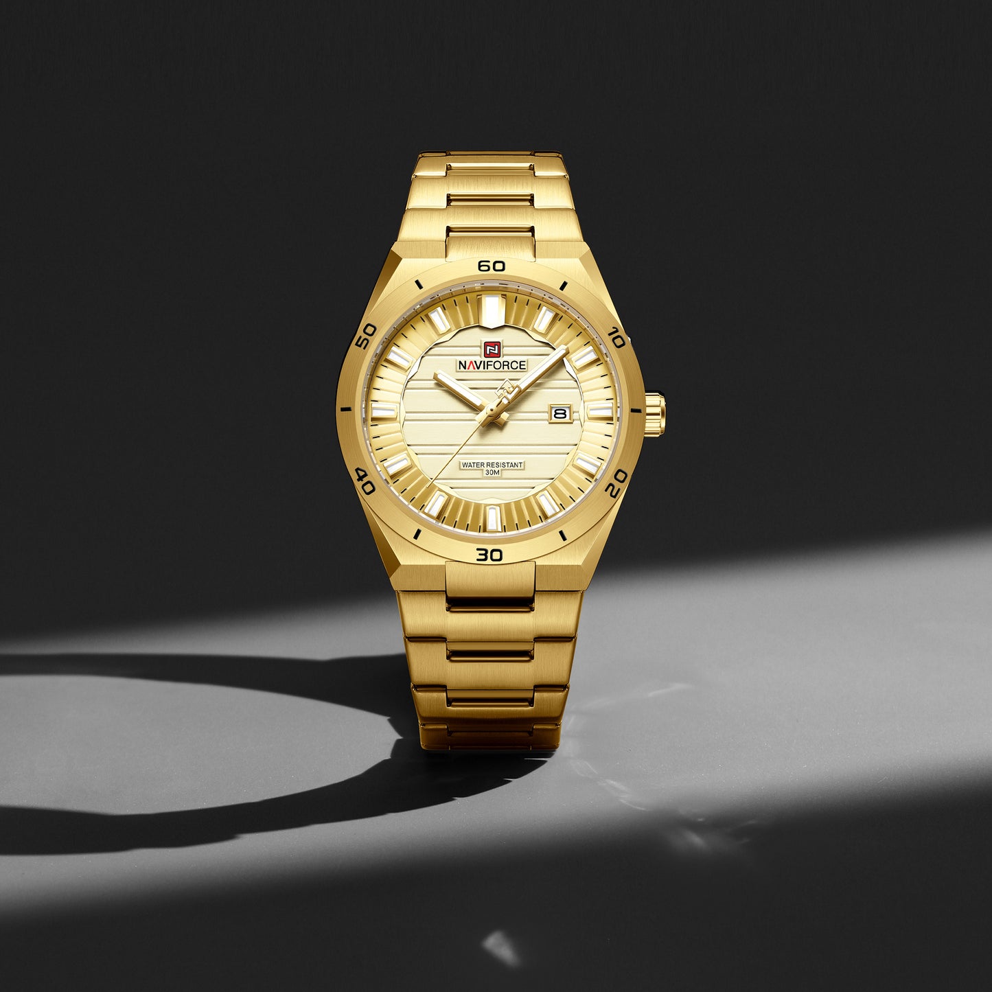 Reloj Naviforce Hombre Original Dorado NF9268-DODO