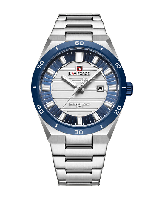 Reloj Naviforce Hombre Plateado NF9268-PLAZ