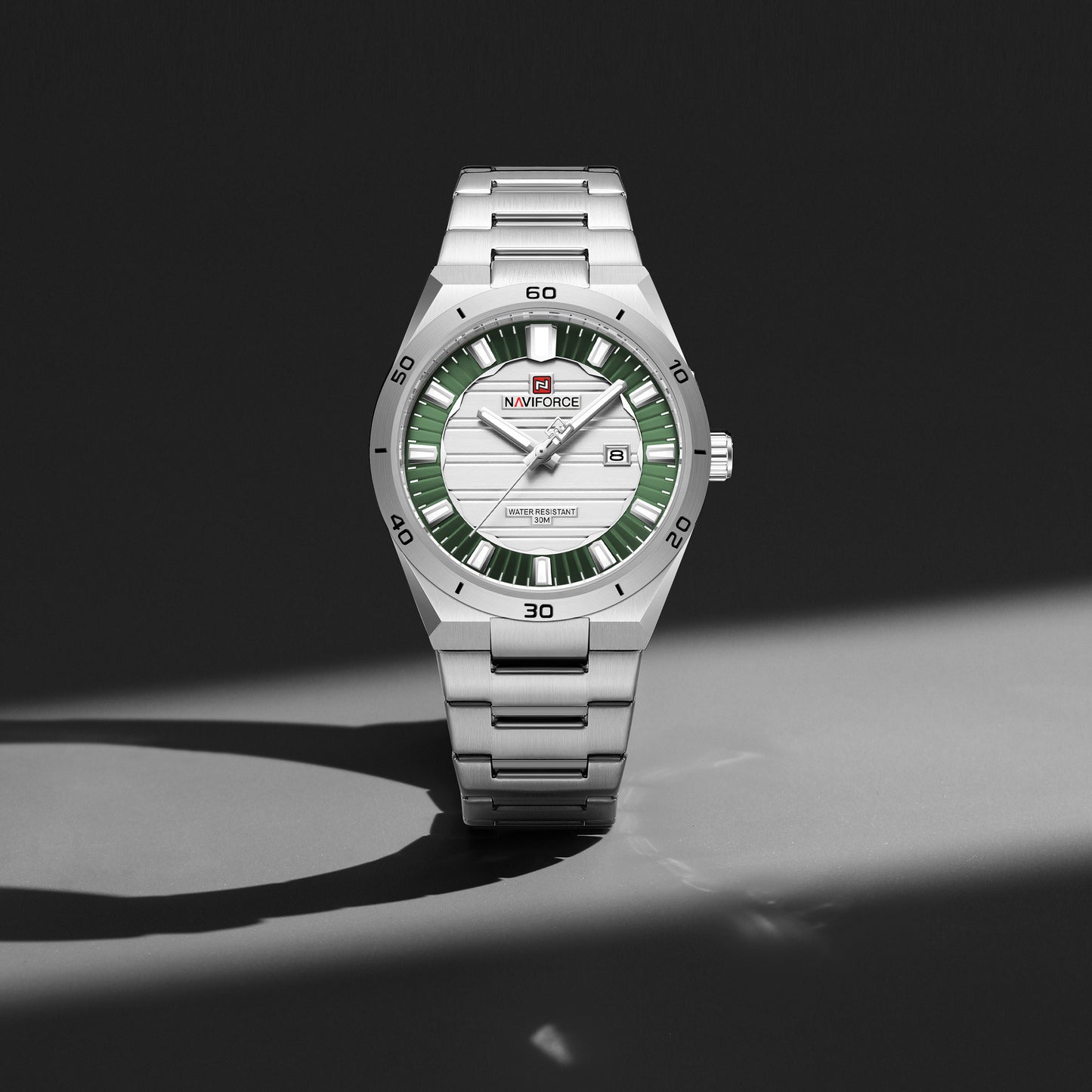 Reloj Naviforce Hombre Original Plateado NF9268-PLVE