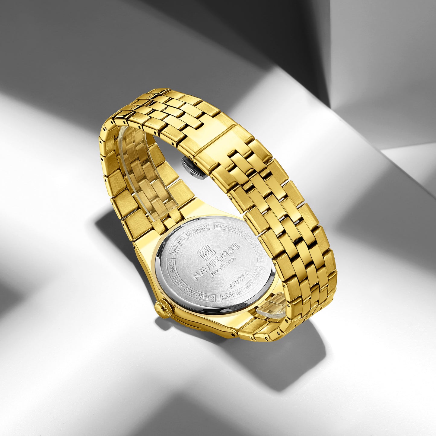 Reloj Naviforce Hombre Original Dorado NF9277-DODO