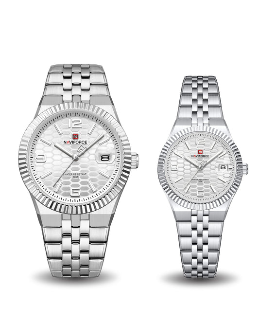Relojes Naviforce Pareja Plateado NF9277-PLPL-NF5079-PLPL