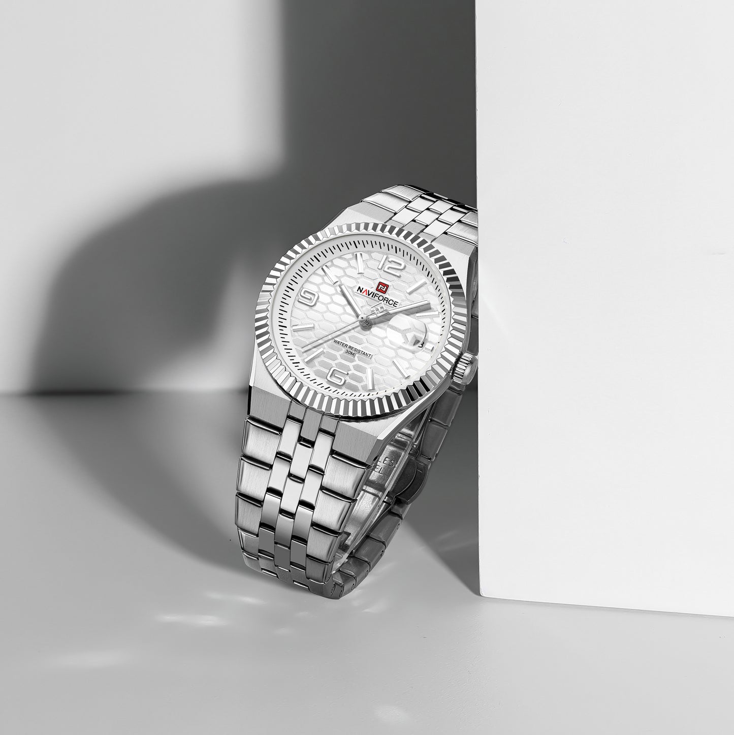 Reloj Naviforce Hombre Original Plateado NF9277-PLPL