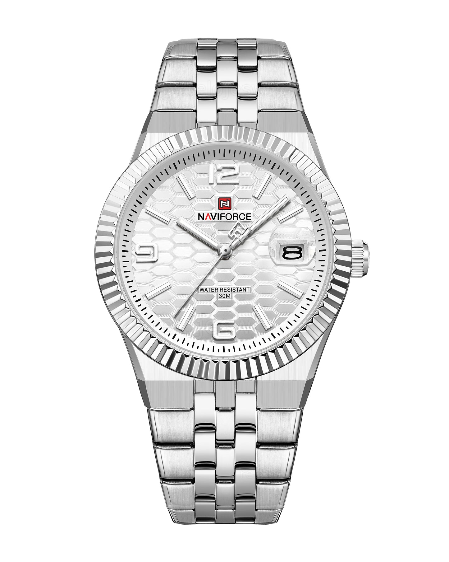 Reloj Naviforce Hombre Original Plateado NF9277-PLPL