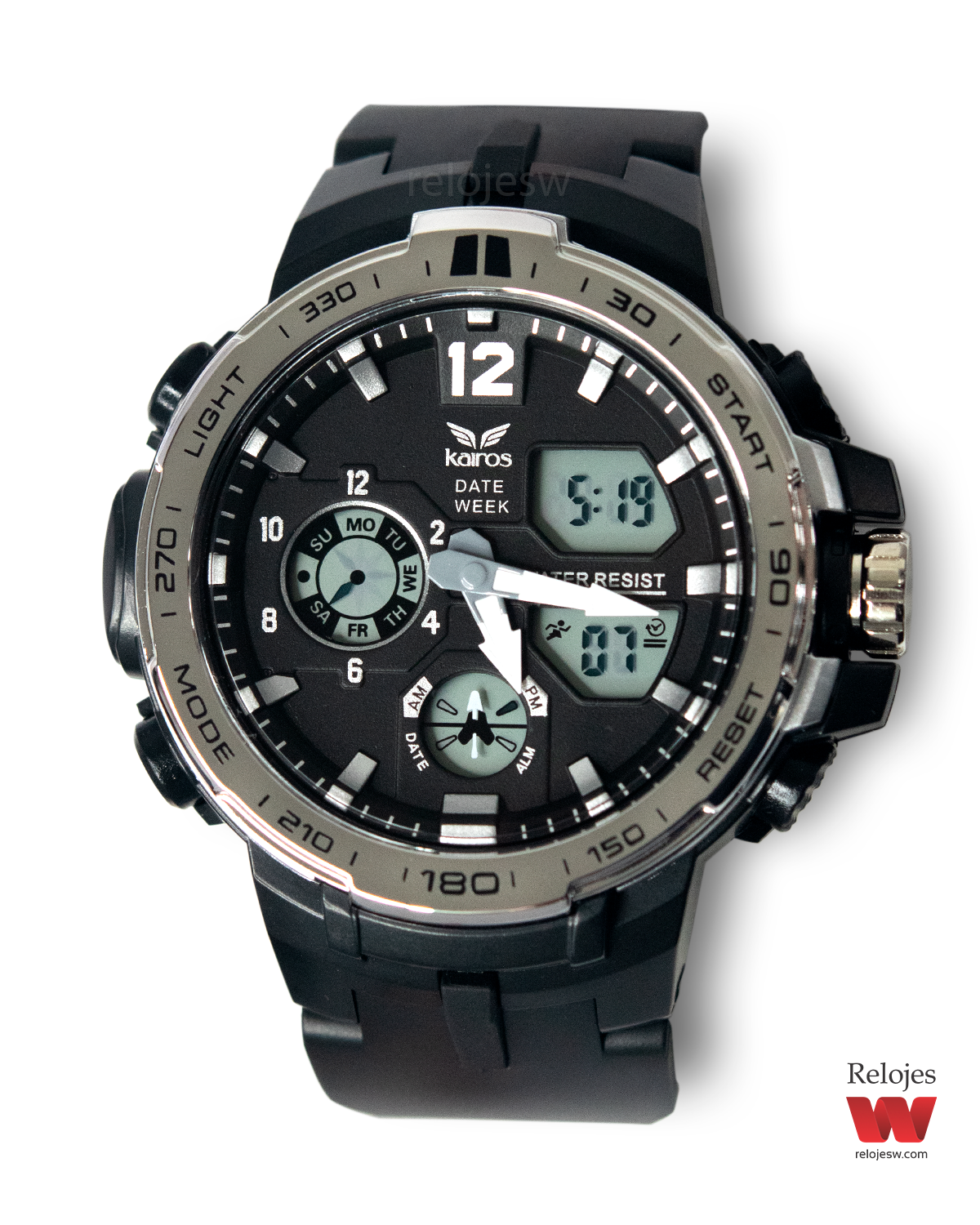 Reloj Kairos Hombre OE3360-4 Negro Plateado
