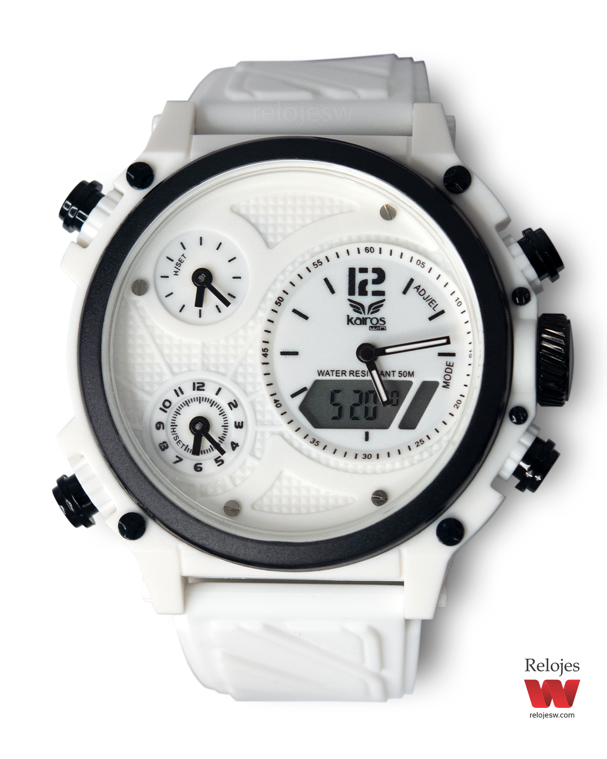 Reloj Kairos Hombre OEA001-7 Negro Blanco