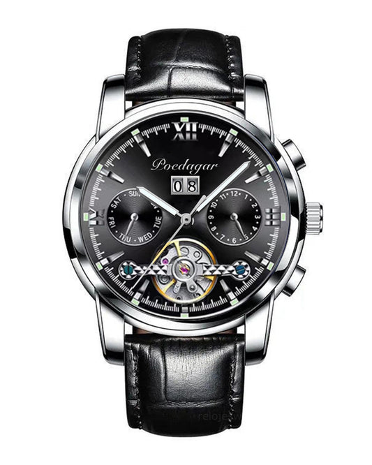 Reloj Poedagar Hombre Original Negro PG-1401-NENE
