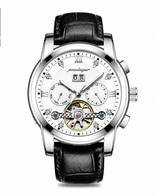 Reloj Poedagar Hombre Original Negro PG-1401-NEPL