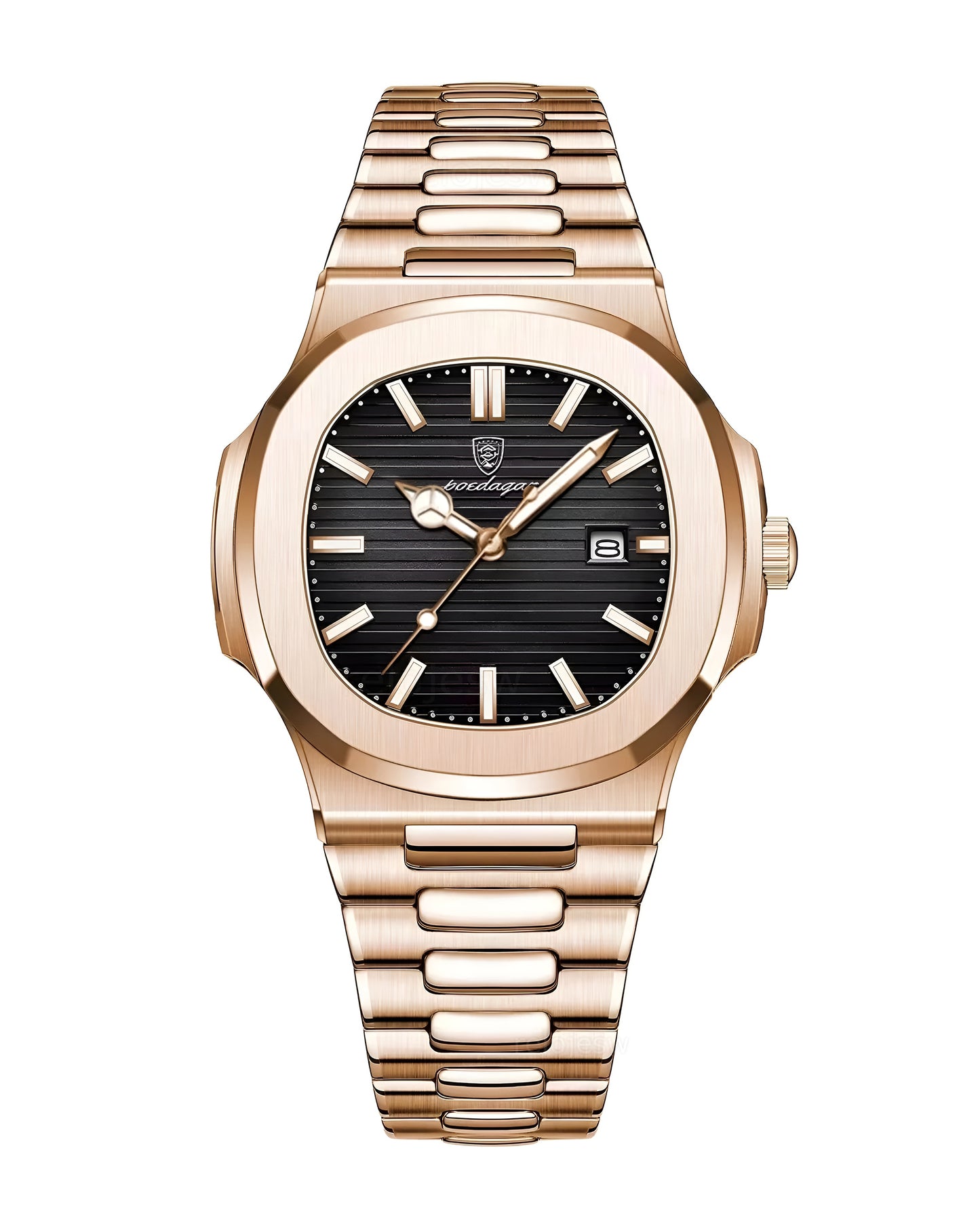 Reloj Poedagar Hombre Oro Rosa PG-613-ORNE