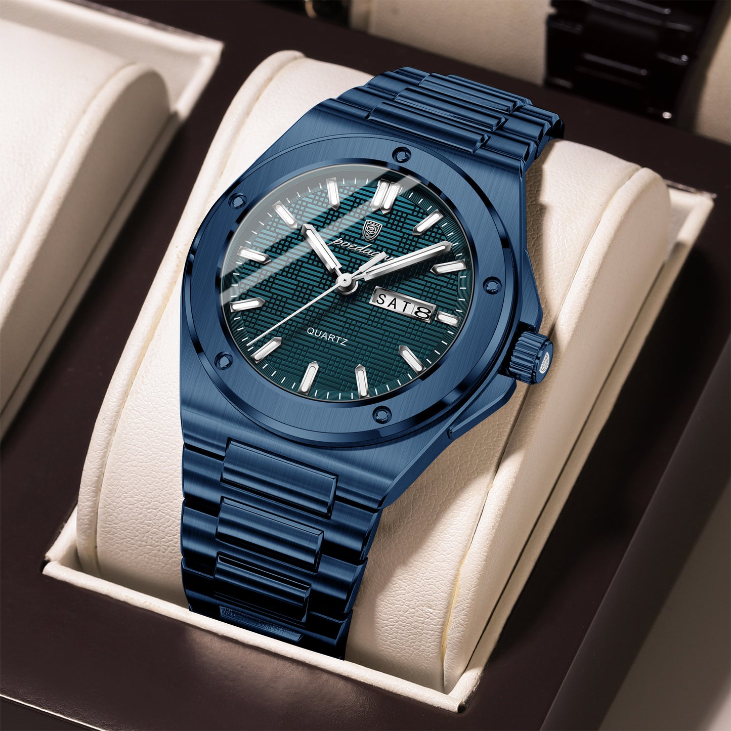 Reloj Poedagar Hombre Azul PG-696-AZAZ