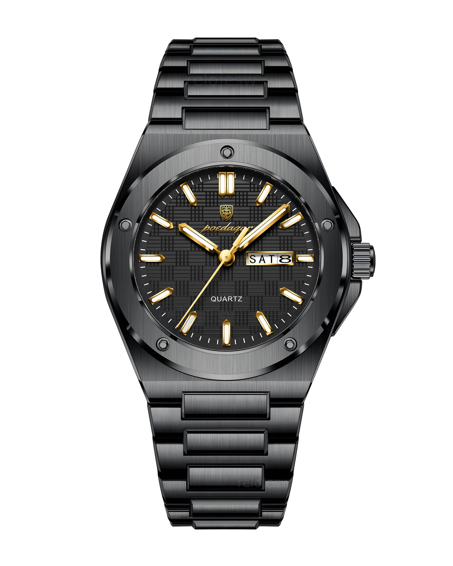 Reloj Poedagar Hombre Negro PG-696-NENE