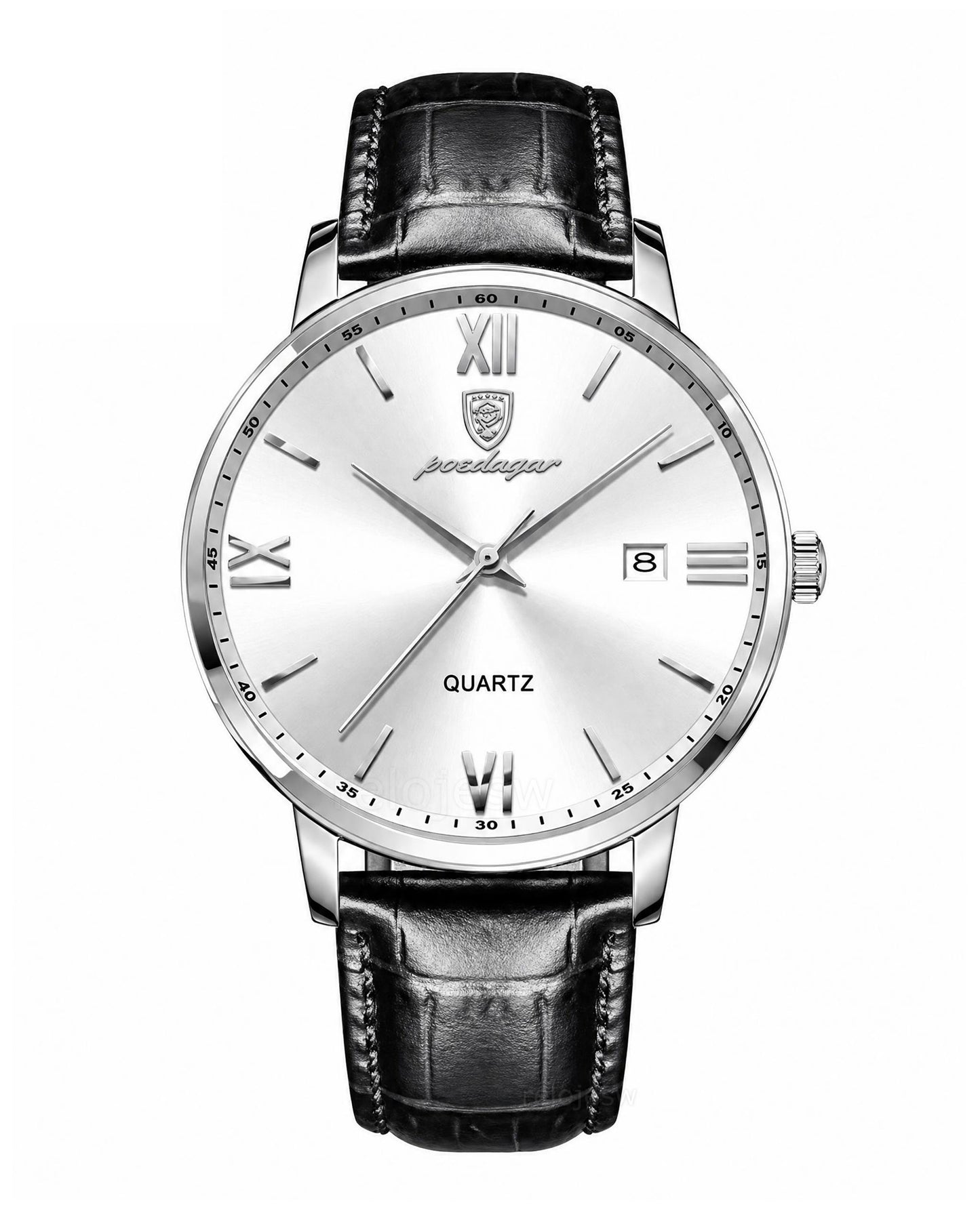 Reloj Poedagar Hombre Original Negro PG-836-NEPLPL