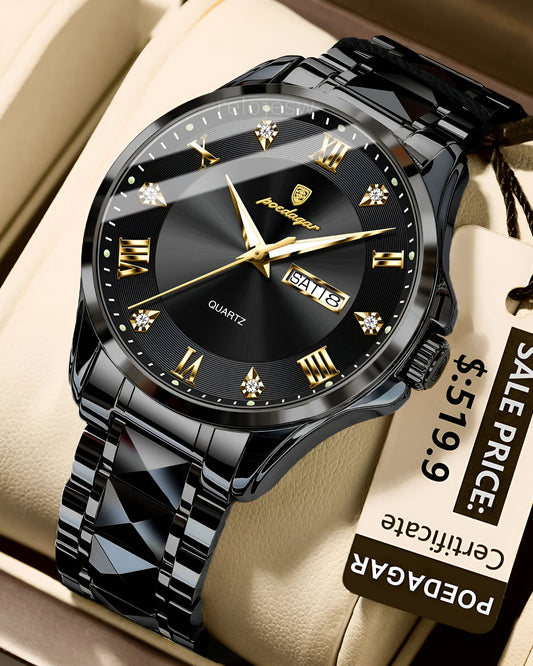 Reloj Poedagar Hombre Negro PG-883-NENE