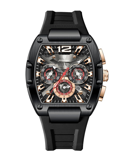 Reloj Poedagar Hombre Original Negro PG-9051-NEOR