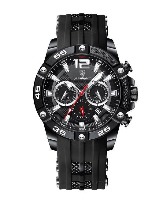 Reloj Poedagar Hombre Original Negro PG-912B-NENE