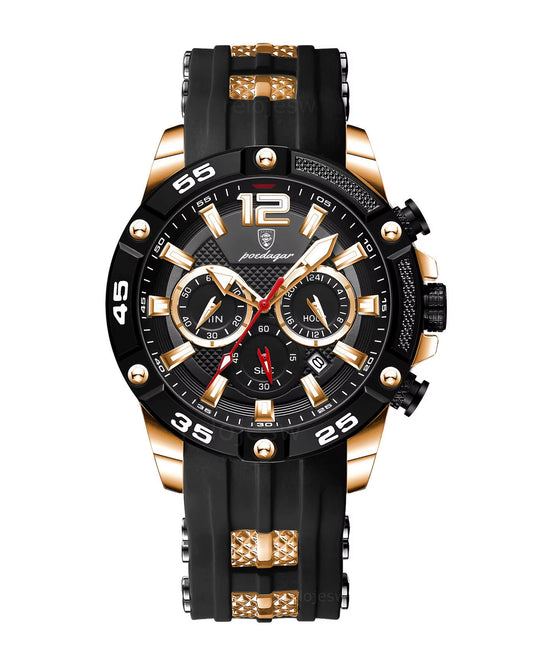 Reloj Poedagar Hombre Original Negro PG-912B-NEOR