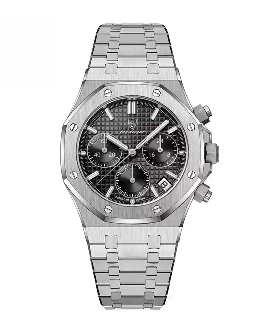 Reloj Poedagar Hombre Original Plateado PG-926B-PLNE