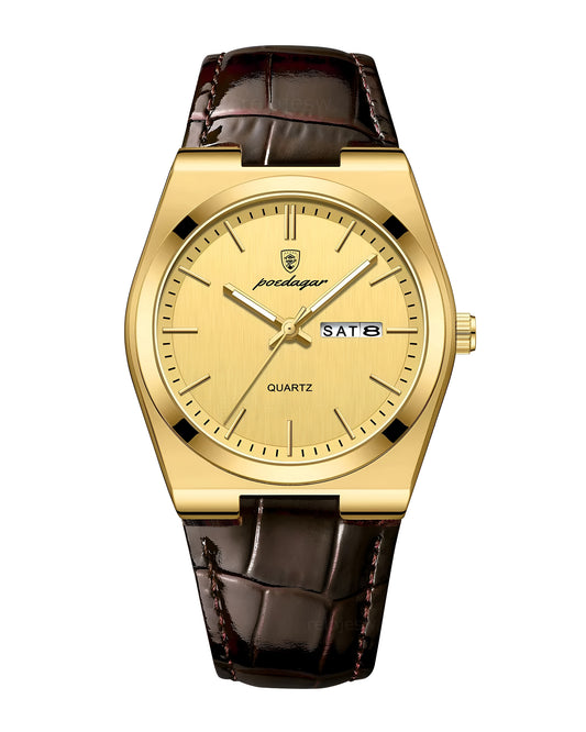 Reloj Poedagar Hombre Marrón PG-930-MADO