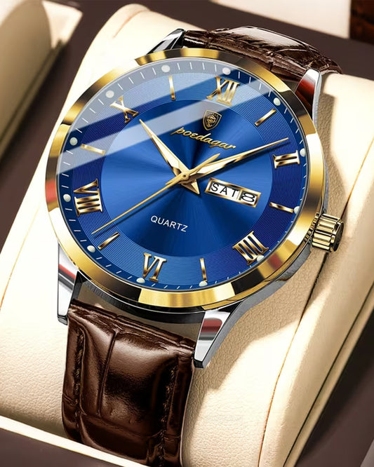 Reloj Poedagar Hombre Original Marrón PG-978B-MAAZ