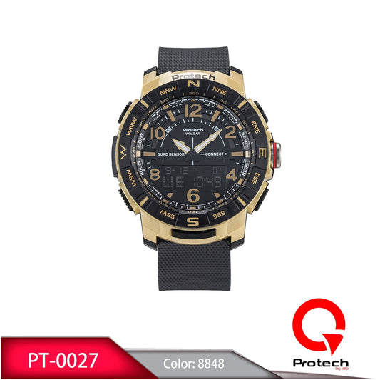 Reloj Loto Hombre Negro Dorado PT-0027-NEDO