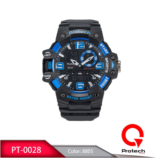 Reloj Loto Hombre Negro Azul PT-0028-NEAZ
