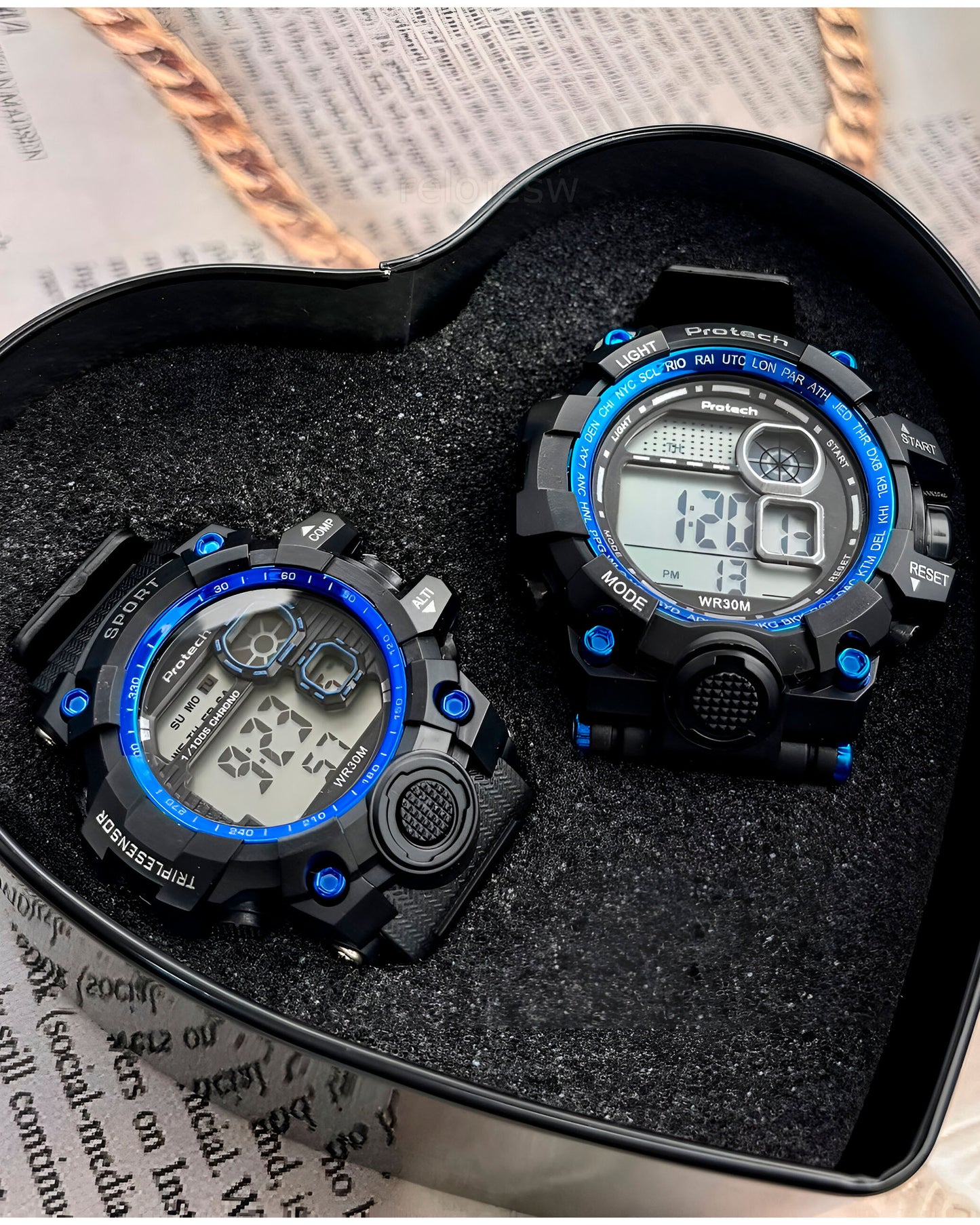 Reloj Loto Pareja Negro PT-0034-NEAZ