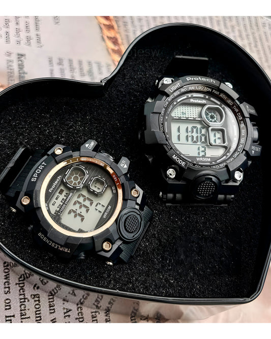 Reloj Loto Pareja Negro PT-0034-NENE