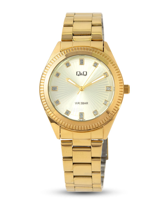Reloj Q&Q Mujer Dorado Q01C003Y