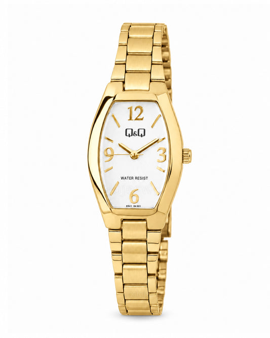 Reloj Q&Q Mujer Original Dorado Q06A002Y