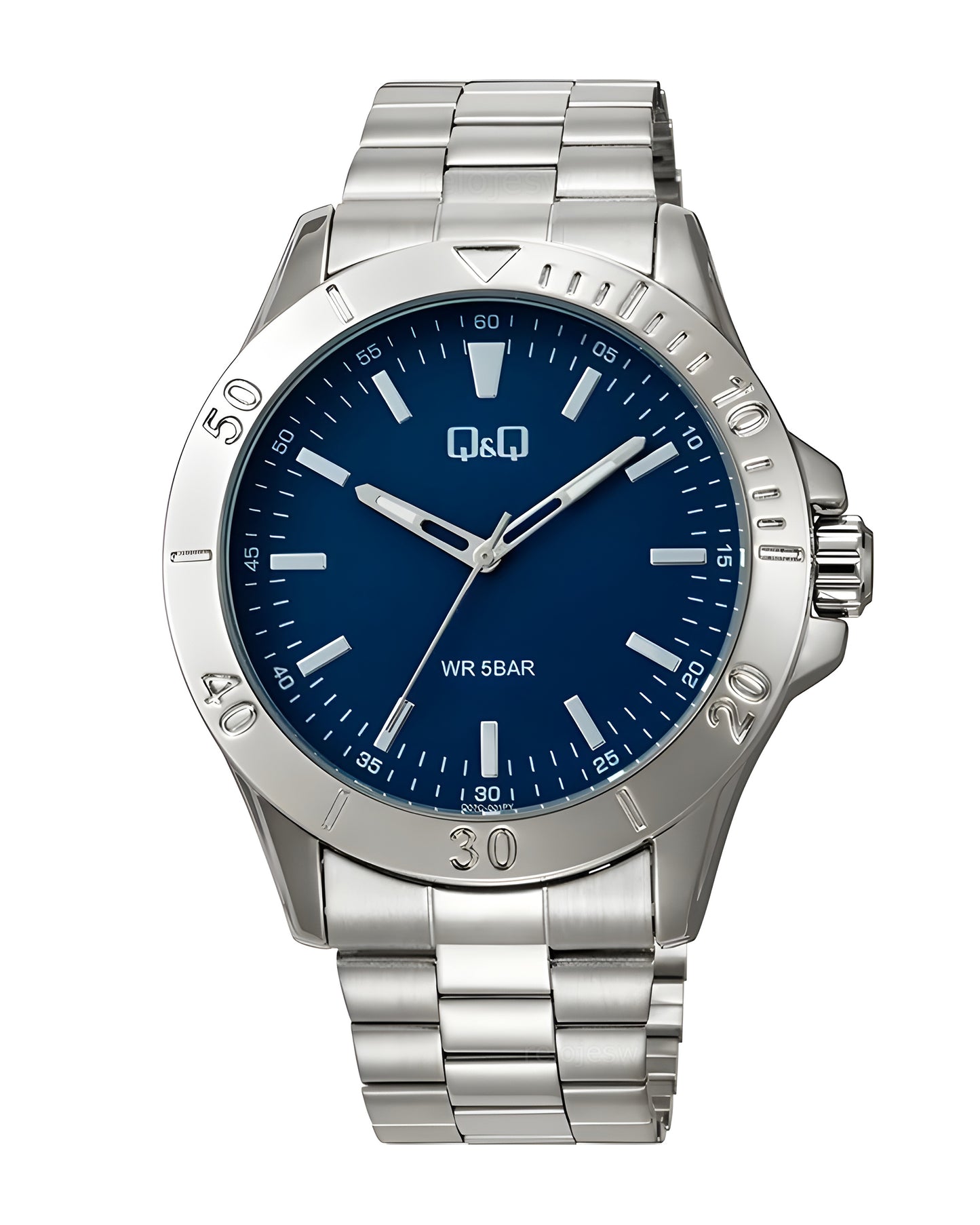 Reloj Q&Q Hombre Plateado Q07C001Y