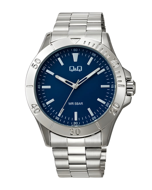 Reloj Q&Q Hombre Plateado Q07C001Y