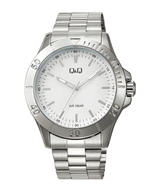 Reloj Q&Q Hombre Original Plateado Q07C002Y