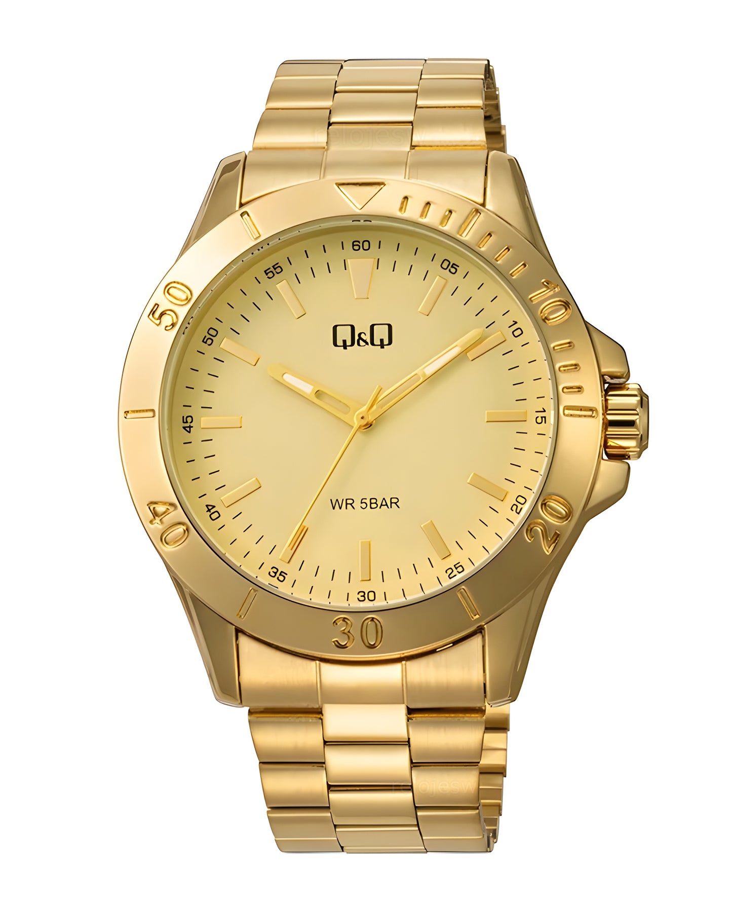Reloj Q&Q Hombre Original Dorado Q07C003Y