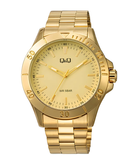 Reloj Q&Q Hombre Original Dorado Q07C003Y