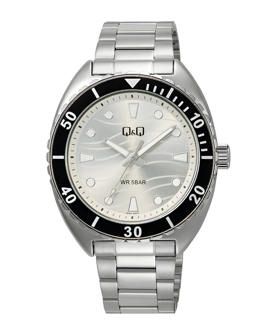 Reloj Q&Q Hombre Original Plateado Q08C002Y