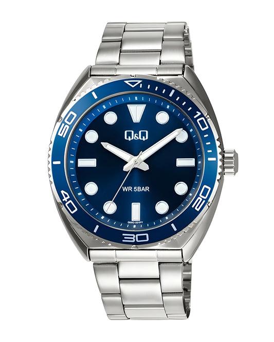 Reloj Q&Q Hombre Original Plateado Q09C001Y