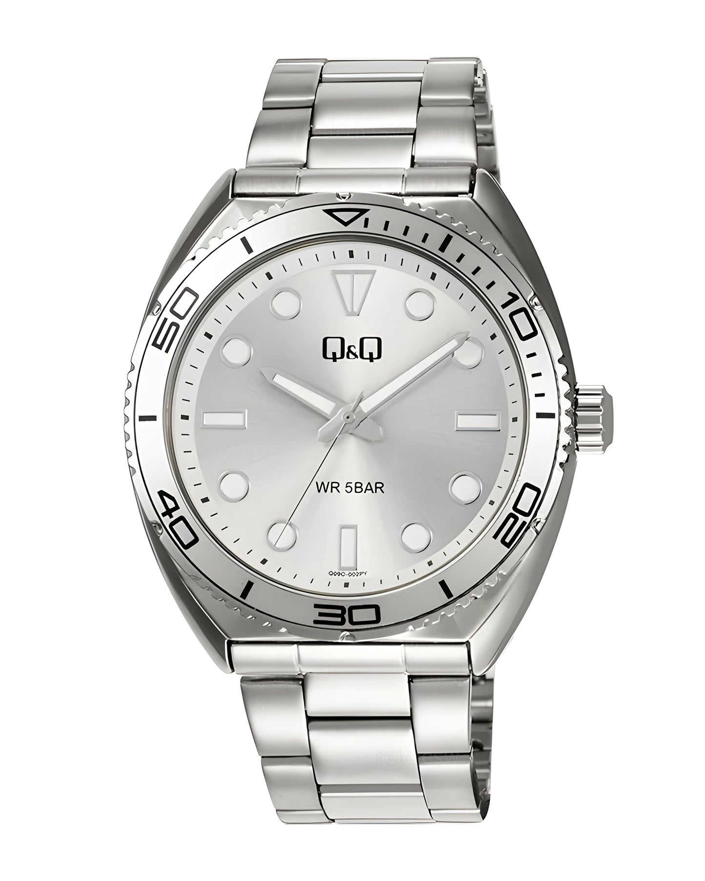 Reloj Q&Q Hombre Original Plateado Q09C002Y