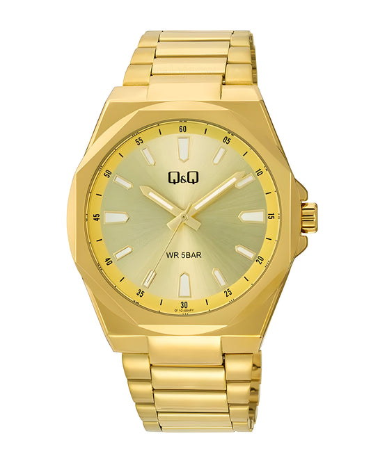 Reloj Q&Q Hombre Dorado Q11C004Y