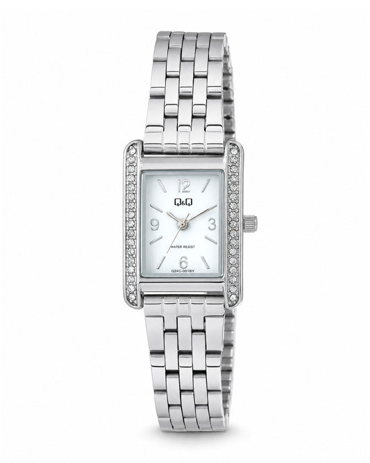 Reloj Q&Q Original Mujer Plateado Q24C001Y