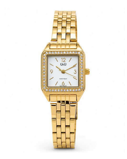 Reloj Q&Q Original Mujer Dorado Q27C002Y
