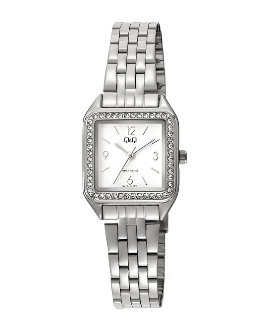 Reloj Q&Q Original Mujer Plateado Q27C003Y