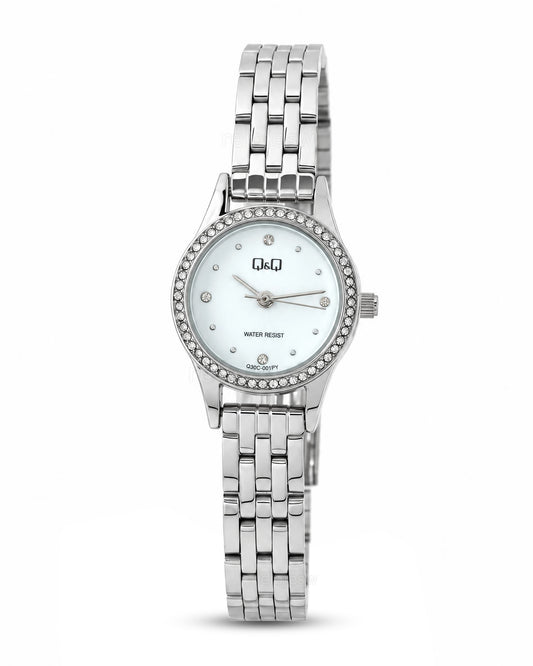 Reloj Q&Q Mujer Original Plateado Q30C001Y